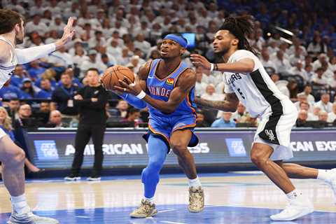 Shai Gilgeous-Alexander bounces back in big way as Thunder top Spurs in Game 2 to even series