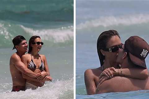 Jessica Alba and Danny Ramirez Pack On PDA In Steamy Beach Make-Out Session