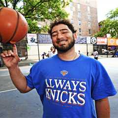The Cage, legendary NYC basketball mecca, is overrun with Knicks Fever
