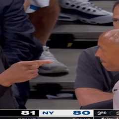 Knicks coach Mike Brown has curious interaction with referee before foul rant
