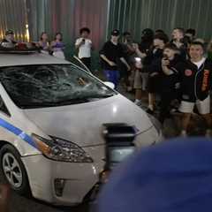 Crazed Knicks fans smash cop car as NBA Finals ecstasy immediately turns violent
