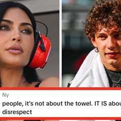 Kim Kardashian Got Dragged For Stealing An F1 Race Winner's Towel, And Her Apology Gift Has Fans..