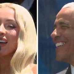 Christina Aguilera Sings at Obama Presidential Center Opening, on Video