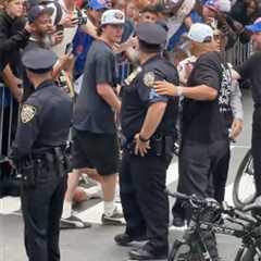 Cops stop Knicks’ Tyler Kolek thinking he’s a fan during parade