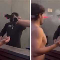 Security Guard Fires Taser Dart Into Bar Patron's Face in California on Video