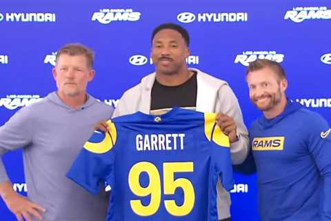 Myles Garrett reveals what it took to get No. 95 from Rams teammate: ‘More than a couple’ bucks