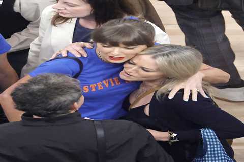 Taylor Swift, Hailey Bieber lead large list of A-listers on celebrity row at Knicks-Spurs Game 4