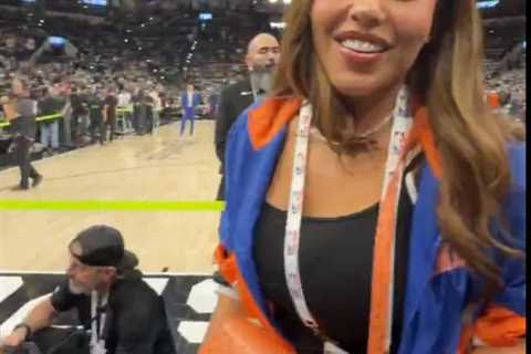 Jordyn Woods brings Knicks unofficial lucky charm to Game 5 as bag craze surges