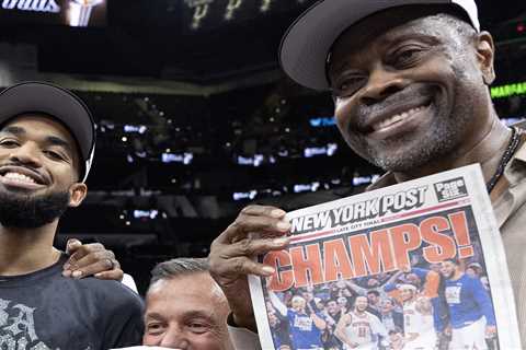 Patrick Ewing had a front-row seat to see his Knicks title wait finally come to an end