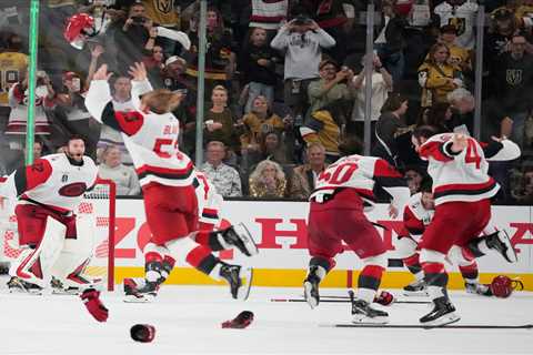 Hurricanes’ relentless defense shuts out Golden Knights to capture first Stanley Cup title in 20..
