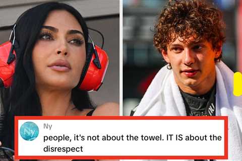 Kim Kardashian Got Dragged For Stealing An F1 Race Winner's Towel, And Her Apology Gift Has Fans..
