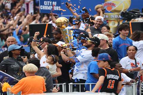 Knicks’ parade revelry serves as a  bittersweet moment for these champs