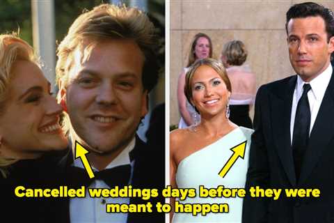 14 Celebrities Who Canceled Their Weddings At, Like, The Verrrrrry Last Minute