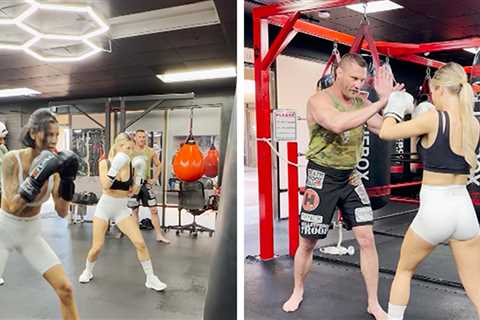 OnlyFans Girls Glove Up in Skimpy Sports Bras During Pre-Fight Training