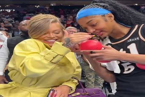 Latto Linked Up With Angel Reese Post-Game in Atlanta Wearing a Lemon Rowen Rose Set and Hermes..