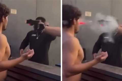 Security Guard Fires Taser Dart Into Bar Patron's Face in California on Video