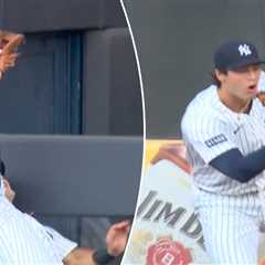 Spencer Jones in disbelief after home run robbery goes wrong in disastrous Yankees first inning