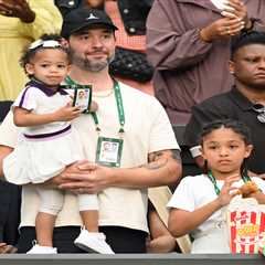 Serena Williams’ husband Alexis Ohanian, daughters support her at Wimbledon return