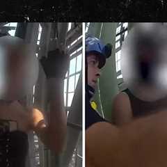 Empire State Building Climbers' Arrest Caught on NYPD Body Cam