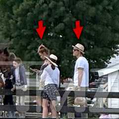 Blake Lively and Ryan Reynolds Horsin' Around In Upstate NY During Taylor Swift's Wedding