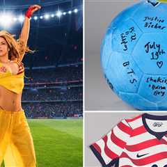 World Cup Auction Features Signed Jerseys, Shakira Outfit, and More