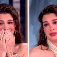 Anne Hathaway Tears Up as Whoopi Goldberg Raves About Her