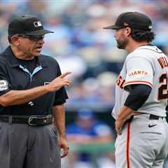 Tony Vitello ejected as Giants fall apart in fifth straight loss, swept by Royals