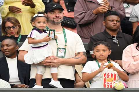 Serena Williams’ husband Alexis Ohanian, daughters support her at Wimbledon return