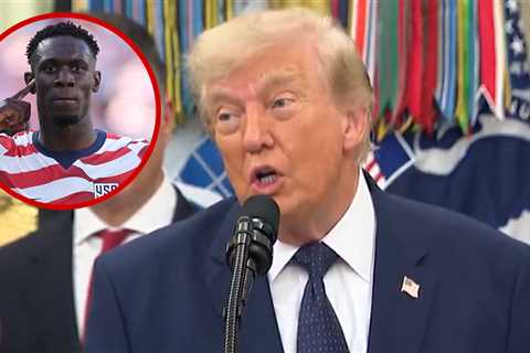 Donald Trump Says He Didn't Order FIFA to Revoke Folarin Balogun Red Card