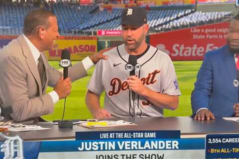Alex Rodriguez has awkward Justin Verlander interview moment before Home Run Derby