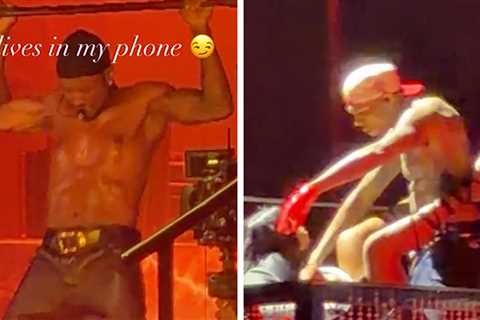 Usher Flashes Bare Butt Onstage in Viral Moment From Chris Brown Tour