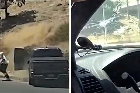 Dash and Body Cam Footage Captures Wild L.A. Police Chase Ending in Shooting