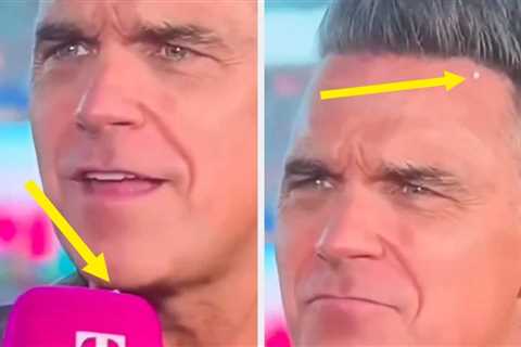 Robbie Williams Just Explained What Flew Out Of His Body On Live TV During The World Cup