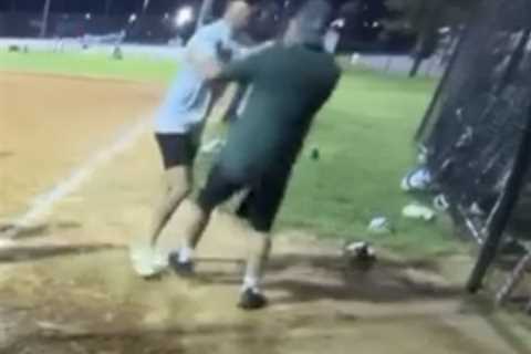 Watch the moment NJ youth softball coaches fight in handshake line as one gets charged with assault