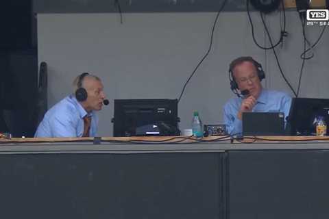 Michael Kay’s bizarre hot tea behavior stuns Joe Girardi in Yankees booth