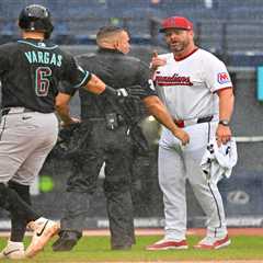 Benches clear during Guardians-Diamondbacks rain delay in bizarre scene after perfect game drama