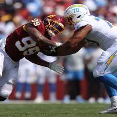 Chargers’ Rashawn Slater gets injury scare, heads to medical tent during training camp