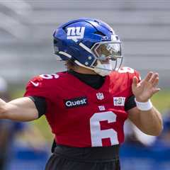 Jaxson Dart rebounds from early interceptions with ‘impressive’ Giants practice