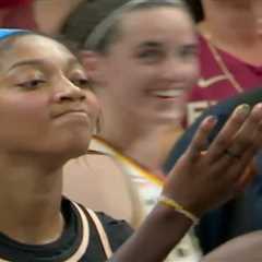 Caitlin Clark caught smiling with Angel Reese in anguish over missing potential game-winning layup