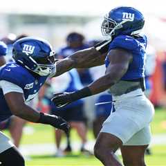 Giants’ pass rush has its way with Dolphins in fiery joint practice