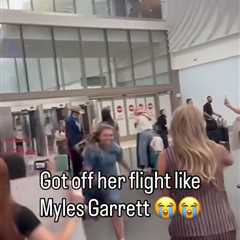 Myles Garrett breaks down woman’s viral airport tackle with ‘excellent’ scouting report