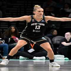 Liberty’s Leonie Fiebich has big night, shows rare on-court emotion in return from lengthy injury