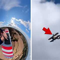 Sydney Sweeney Takes Wild Ride on Top of Plane as It Flips Upside Down