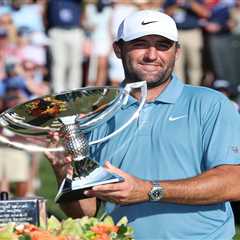 Scottie Scheffler rallies to win $10 million purse, FedEx Cup while passing Tiger Woods in career..