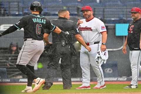 Benches clear during Guardians-Diamondbacks rain delay in bizarre scene after perfect game drama