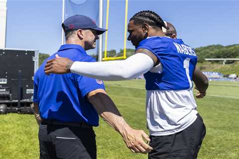 Why Malik Nabers is sticking close to John Harbaugh at Giants camp