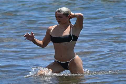 Livvy Dunne, Paul Skenes enjoy Miami beach one day after Pirates ace’s velocity dip