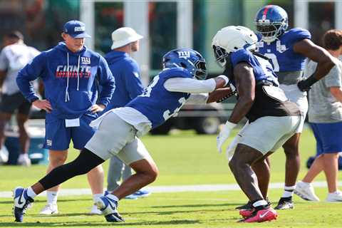 Giants already seeing payoff from demanding John Harbaugh training camp