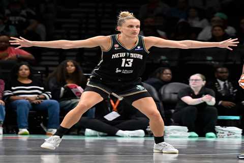 Liberty’s Leonie Fiebich has big night, shows rare on-court emotion in return from lengthy injury