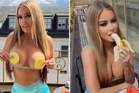 Carmen Electra's Topless Fruit Session Is About as Steamy as It Gets